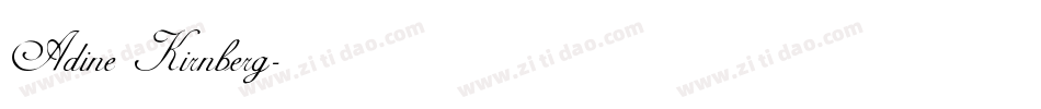 Adine Kirnberg字体转换